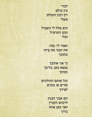 לבדי בין כולם